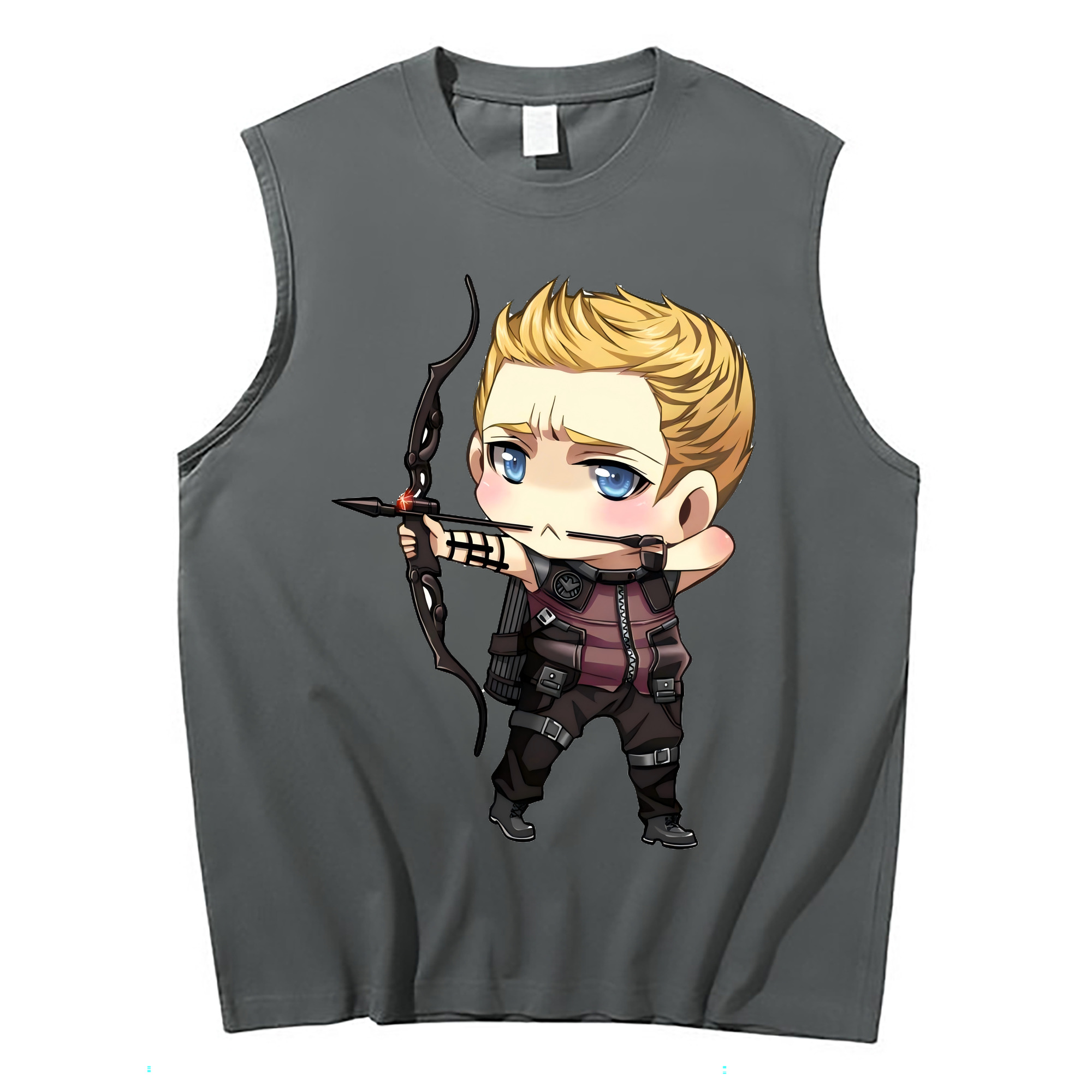 （画像用） アベンジャーズ The Avengers コットン100％タンクトップ（フロントプリント）